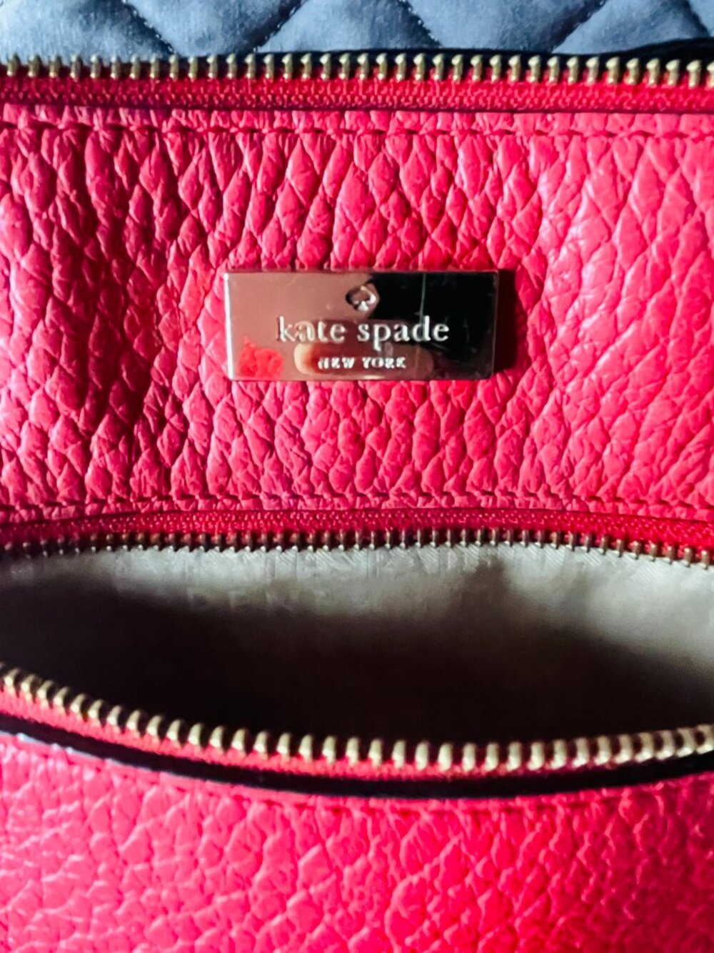 Kate Spade Prospect Place Rima Red Pebble Leather Crossbody Purse - Picture 3 of 4